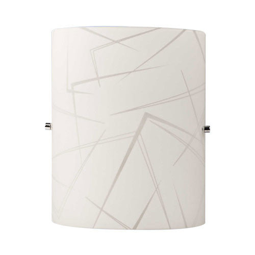 Corner Patterned Glass Wall Light