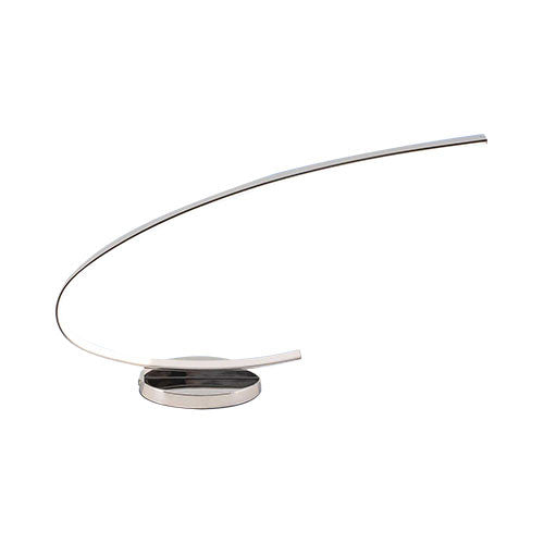 Sharp Curve Polished Aluminium LED Table Light