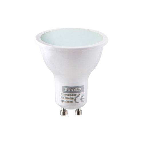 Eurolux LED Coloured Bulb GU10 1.5W 27lm Yellow