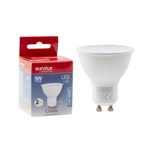 Eurolux LED Bulb GU10 5W 320lm Cool White