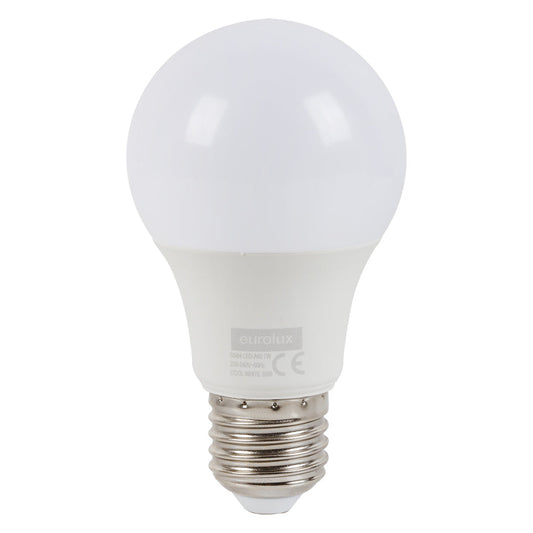 Eurolux LED Opal Globe E27 7W 560lm Cool White - Twin Pack