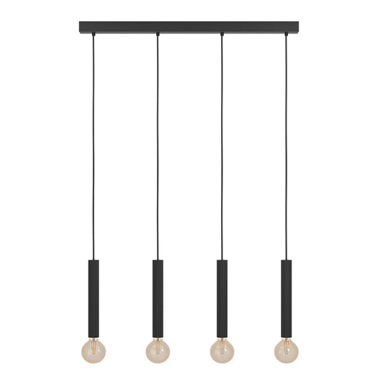 Eurolux Cortenova 4 Light Pendant - Black