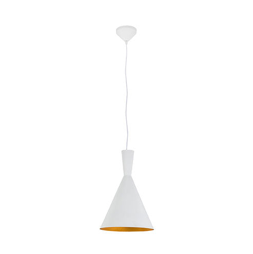 Eurolux Industria Pendant - Tri-White and Gold