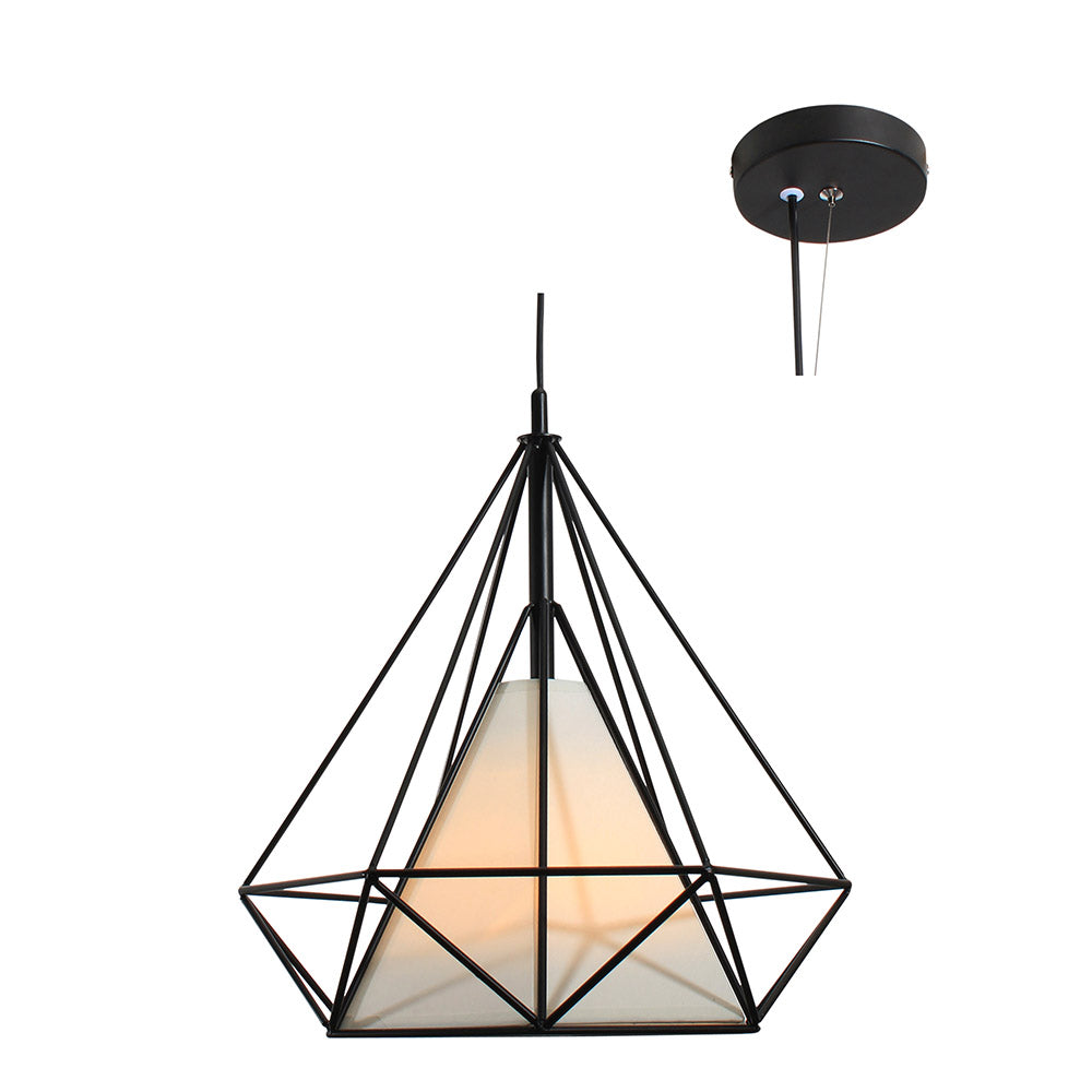 Eurolux Diamante Pendant 375mm - Black