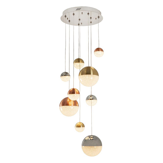 Eurolux Dew Drop 9 Light Metal Pendant