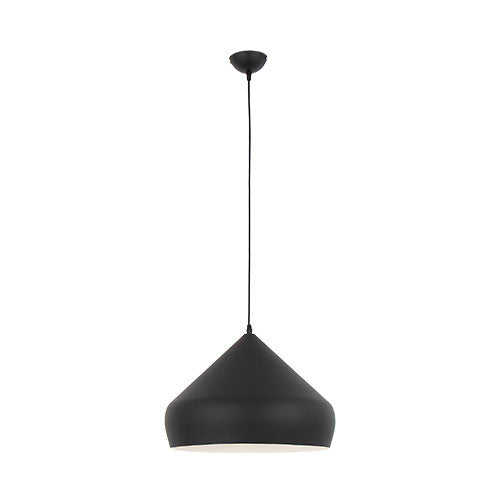 Matt Black Aluminium 1 Light Pendant