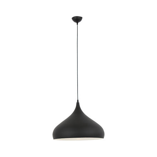 Matt Black Aluminium 1 Light Pendant