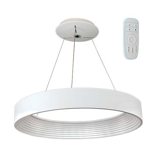 White Pendant with Remote Control