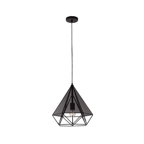 Metal Cord & Mesh Pendant Light