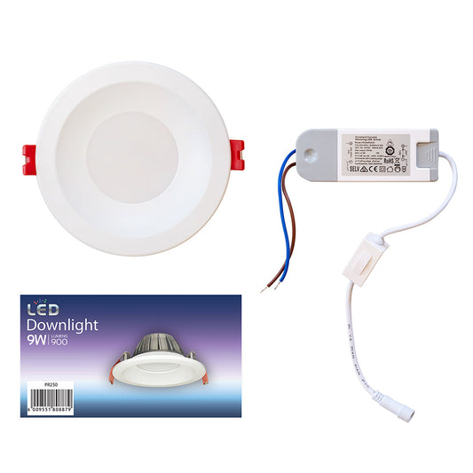 Eurolux LED Dimmable Downlight 9W 5000K CCT 900lm - Ivory White