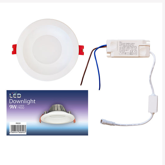 Eurolux LED Downlight 9W 5000K CCT 900lm - Ivory White