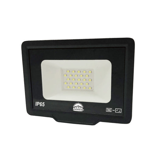 LED Die-Cast Aluminium Floodlight 20W 1600lm Cool White - Black