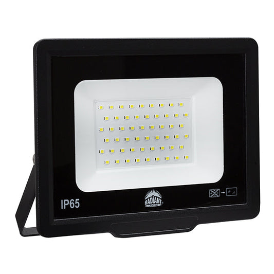 LED Die-Cast Aluminium Floodlight 50W 4000lm Cool White - Black