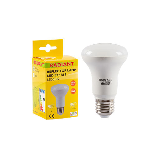 LED Bulb E27 8W 3000K R63 Reflector