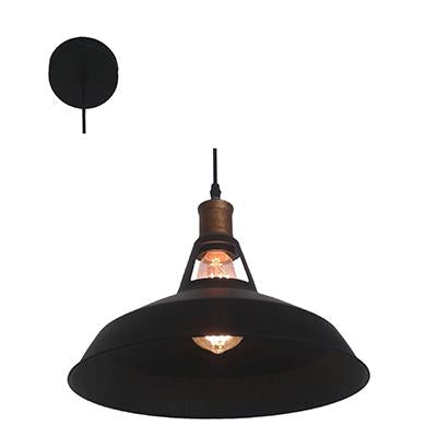 Radiant Lighting Metal Pendant 300mm - Black