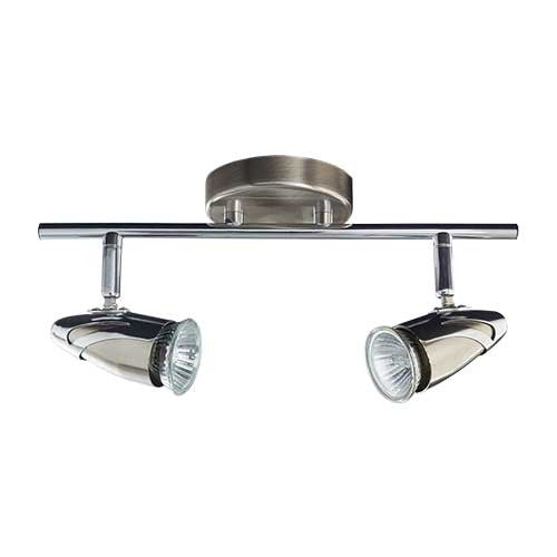 Double Satin Chrome Spotlight