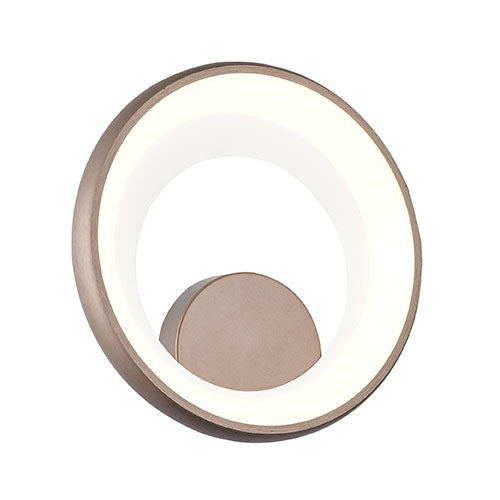 Round Vanity Mirror Light - Brushed Coffee