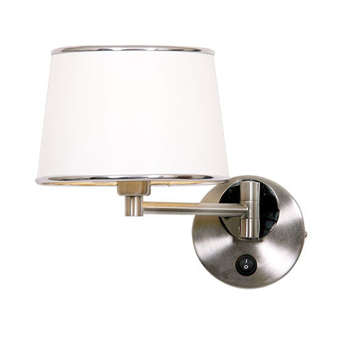 Satin White Chrome Wall Lighting