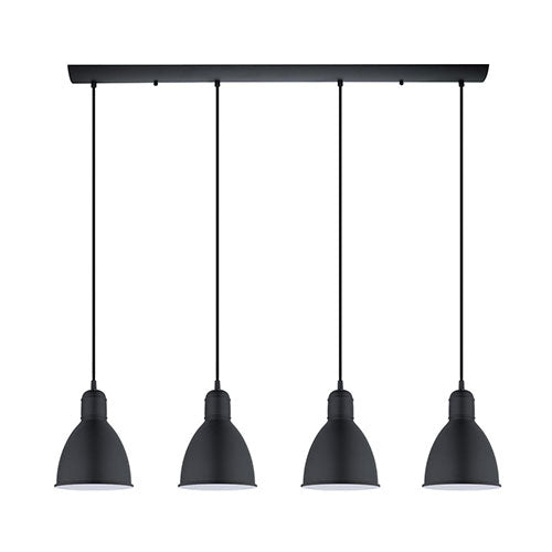 Eurolux Priddy 4-Light Pendant Black