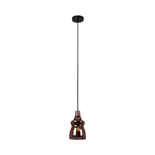 Eurolux Larissa Pendant with Transparent Copper Glass 125mm