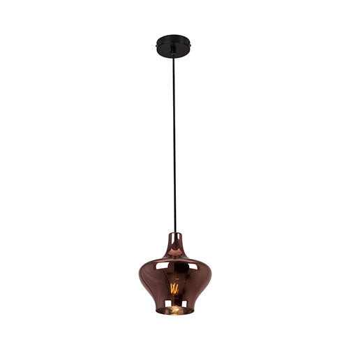 Eurolux Larissa Pendant with Transparent Copper Glass 200mm