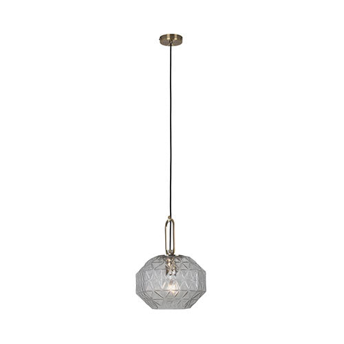 Eurolux Parma Pendant Bronze - Clear Glass