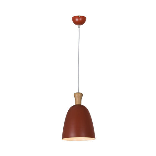 Eurolux Pendant Metal & Wood - Red 230mm