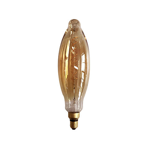 LED Amber Filament Ovoid E27 5W 250lm Warm White