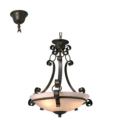 Malaga 60W Metal Pendant - Antique Bronze