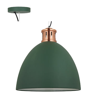 Medium Dome shaped 40W Metal Pendant