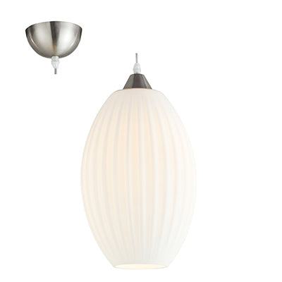 Oval Glass 40W Pendant