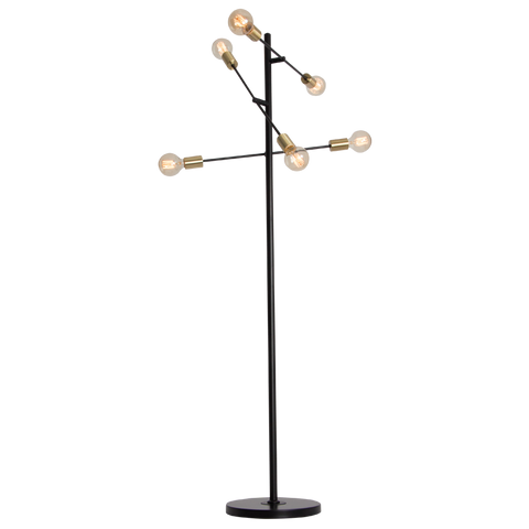 Metal Floor Standing Lamp 6 bulb